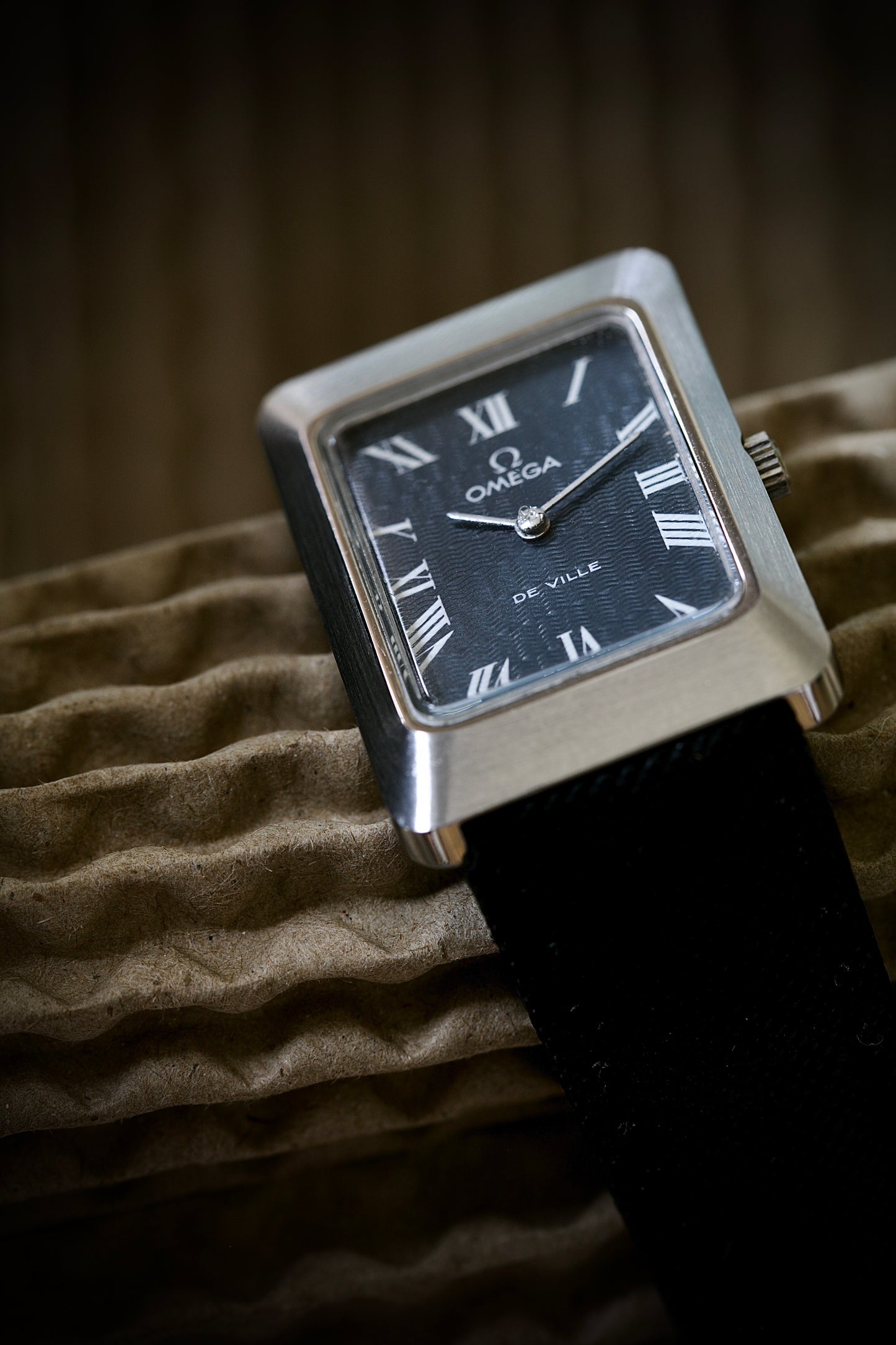 Omega De Ville NOS (New Old Stock) Esfera Azul Guilloché años 70