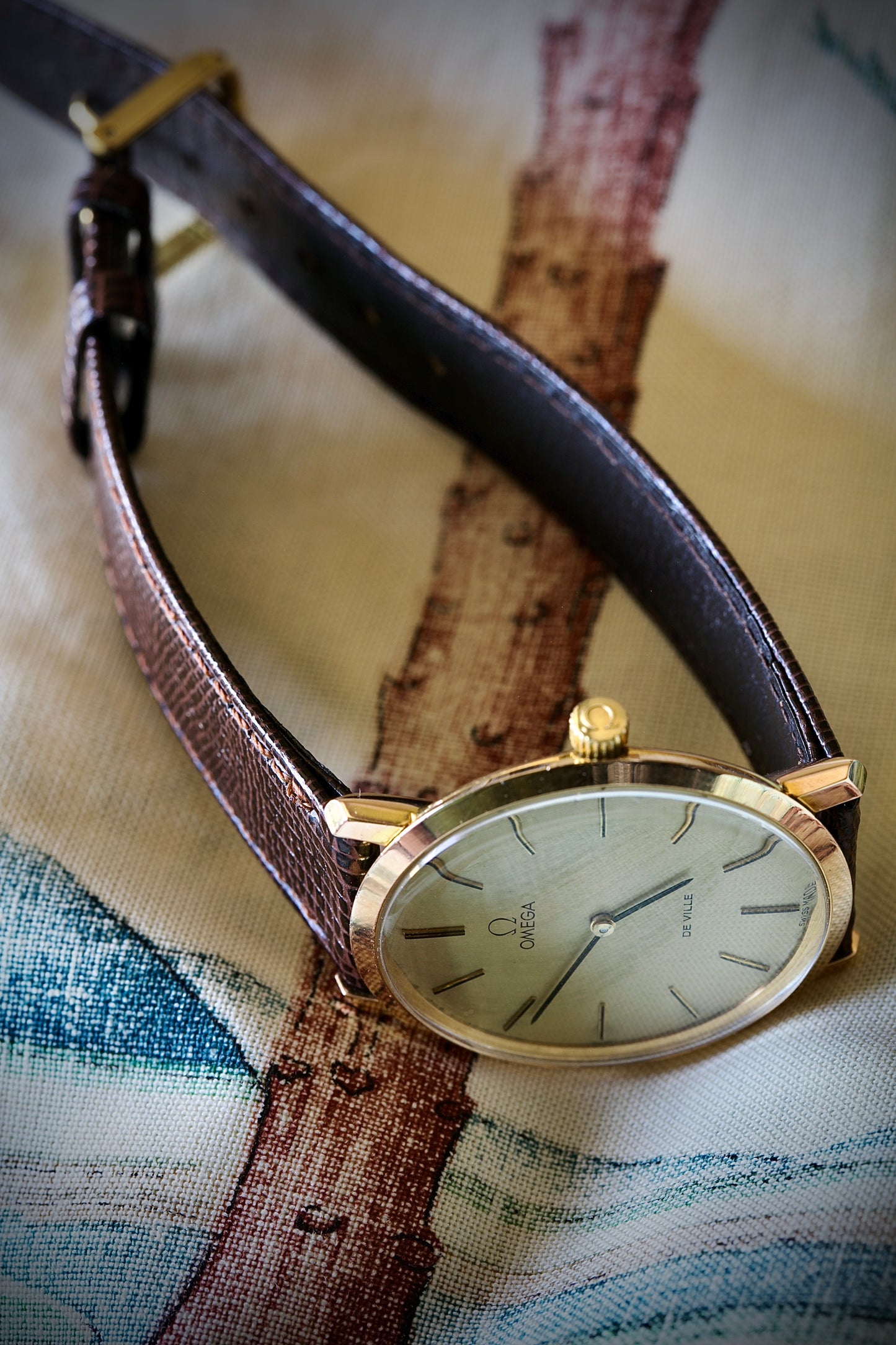 Omega De Ville Chapado en Oro Rosa Ref. 115. 0001 | 1972 | Cuerda Manual
