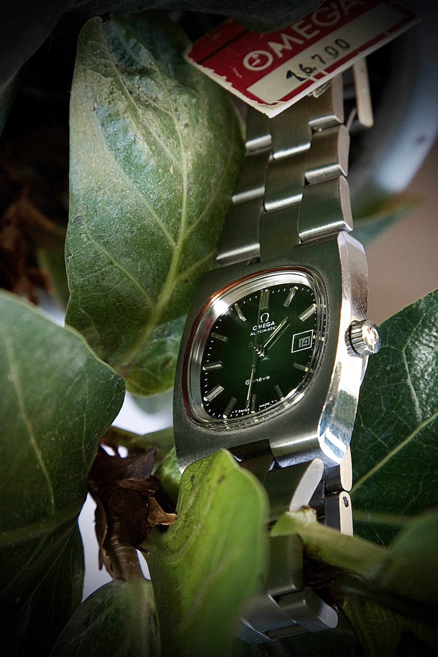 Omega Genève Mujer Automático 1974 – Ref. ST 766. 0012 – Esfera Verde Sunburst NOS