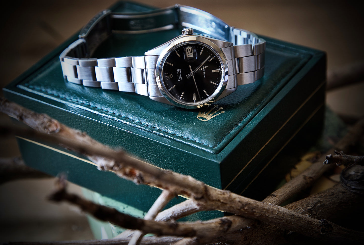 Rolex Oysterdate Precision Ref. 6694 (1969) - Black Dial and Original Case