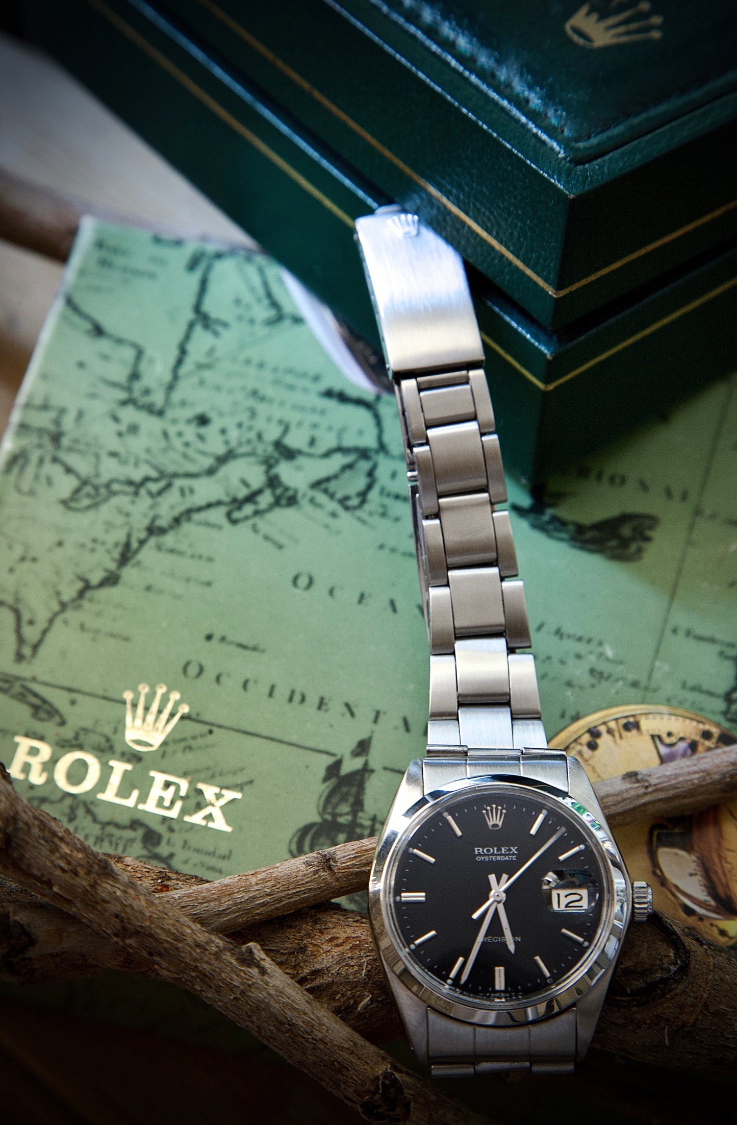 Rolex Oysterdate Precision Ref. 6694 (1969) - Black Dial and Original Case