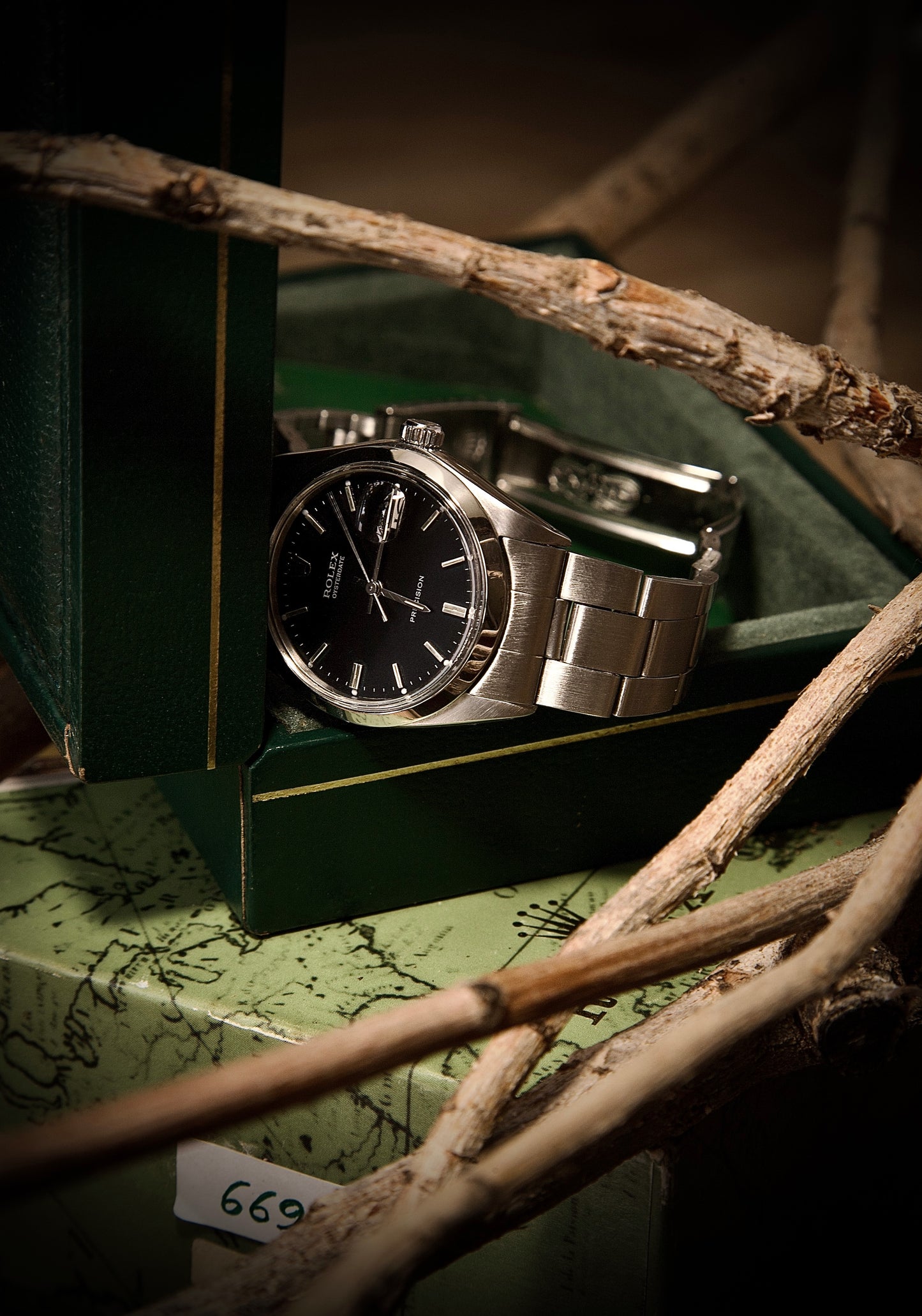 Rolex Oysterdate Precision Ref. 6694 (1969) - Black Dial and Original Case