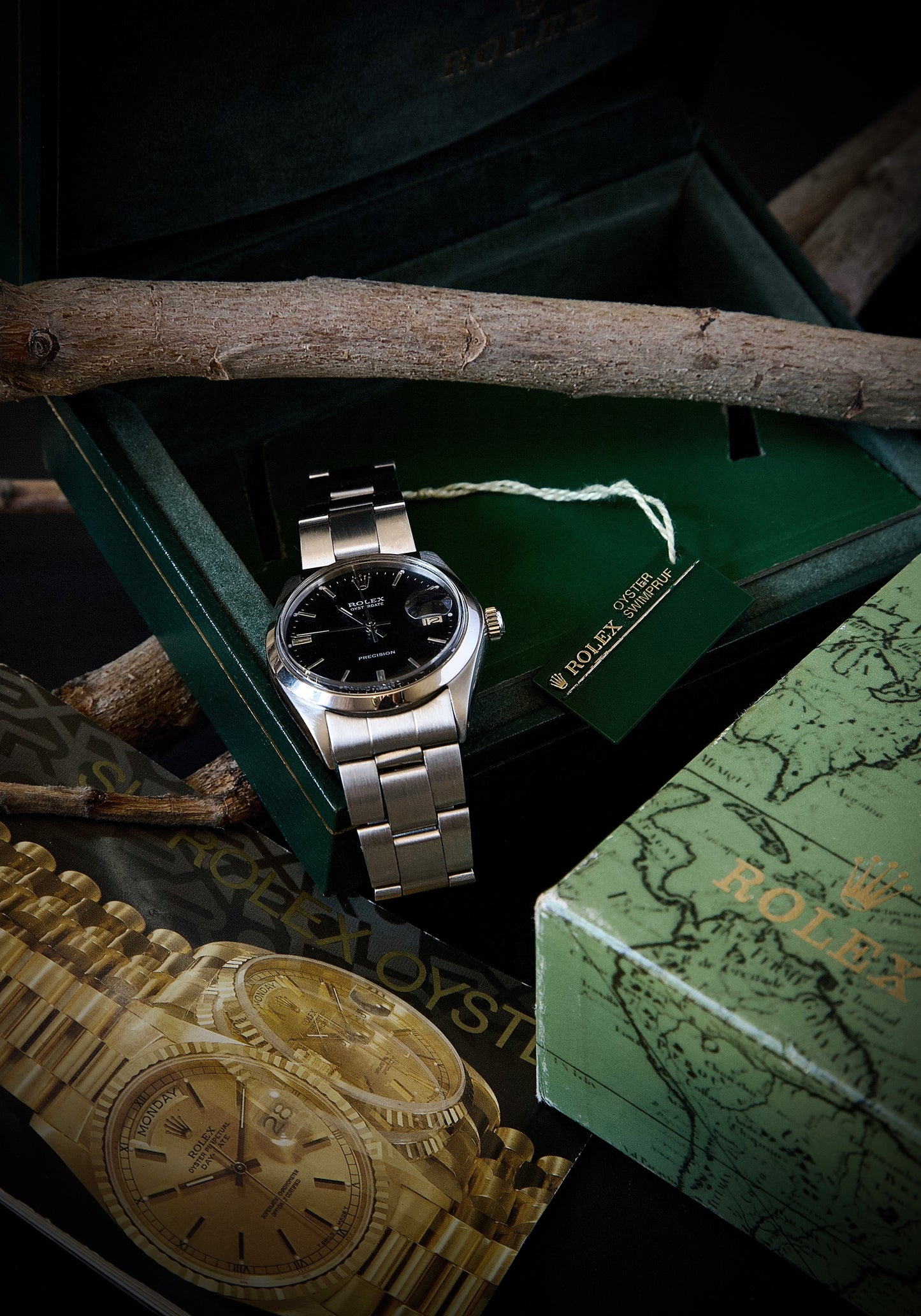 Rolex Oysterdate Precision Ref. 6694 (1969) - Black Dial and Original Case