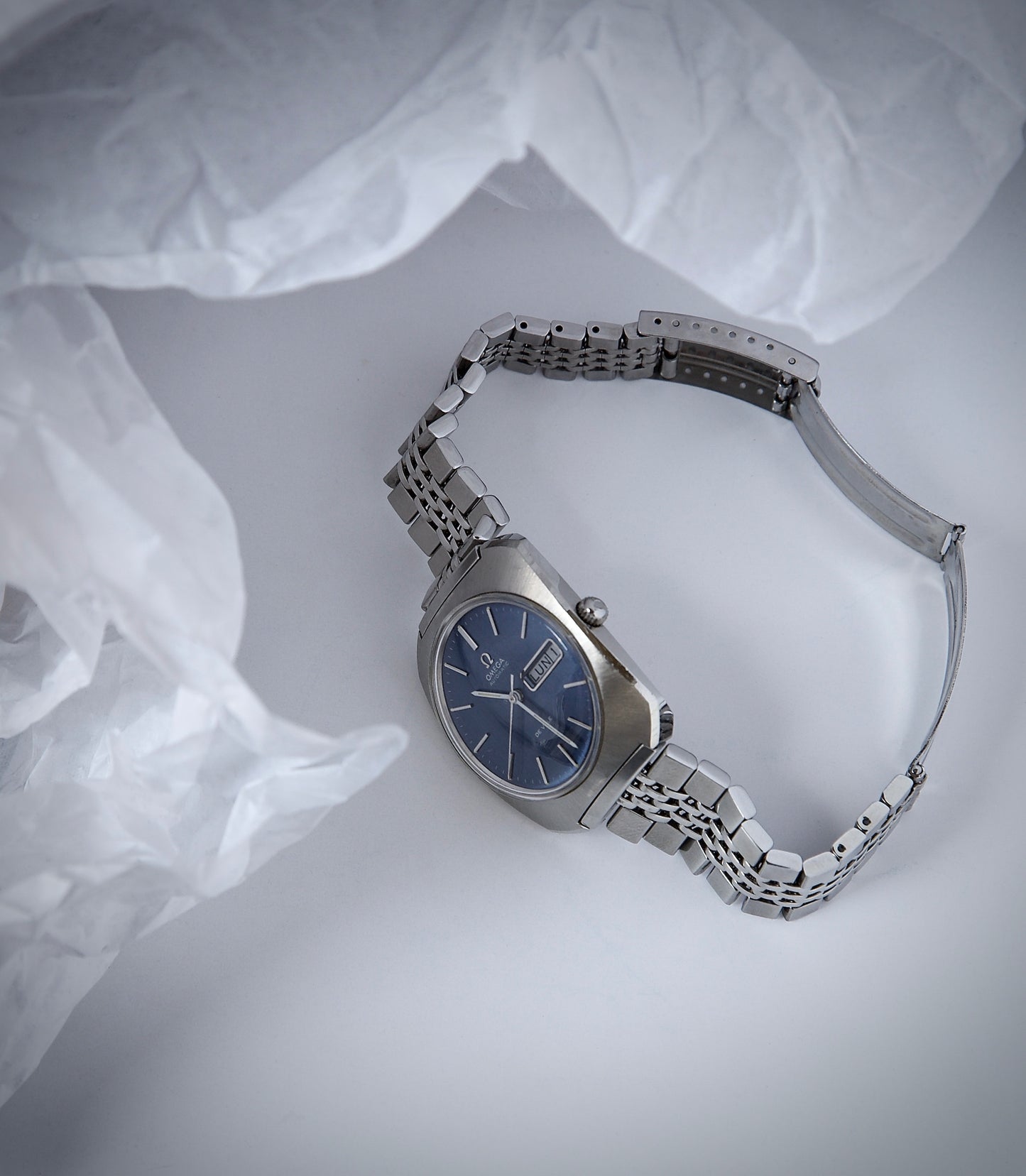Omega De Ville Ref. 166.095 – Vintage de los Años 70 con Esfera Azul