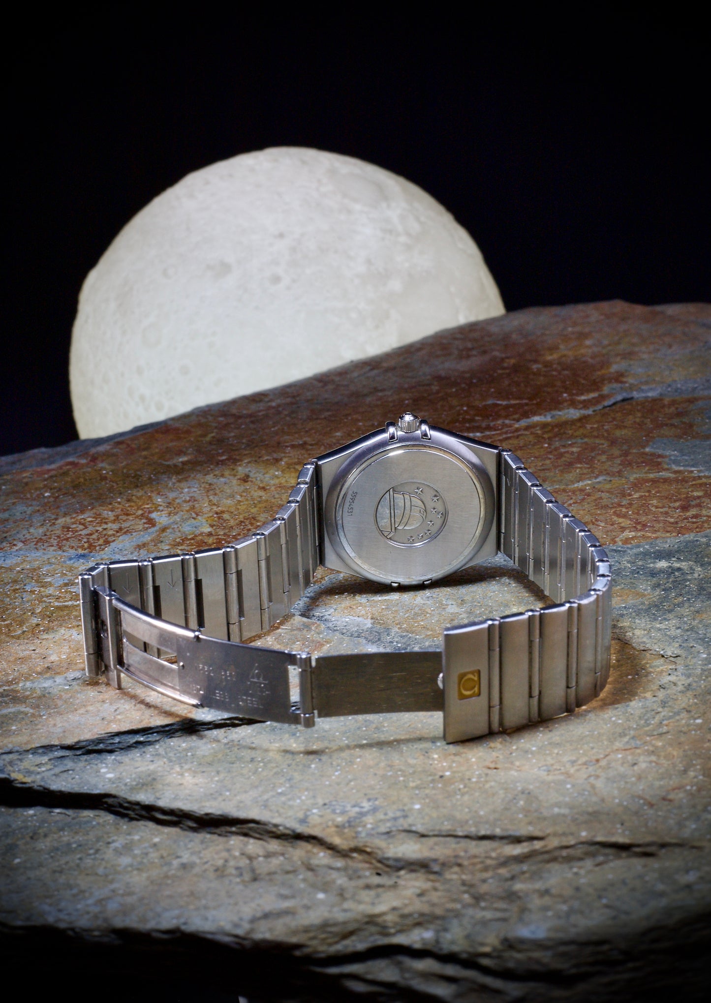 Vintage Omega Constellation 396. 1201 with blue dial from 1995