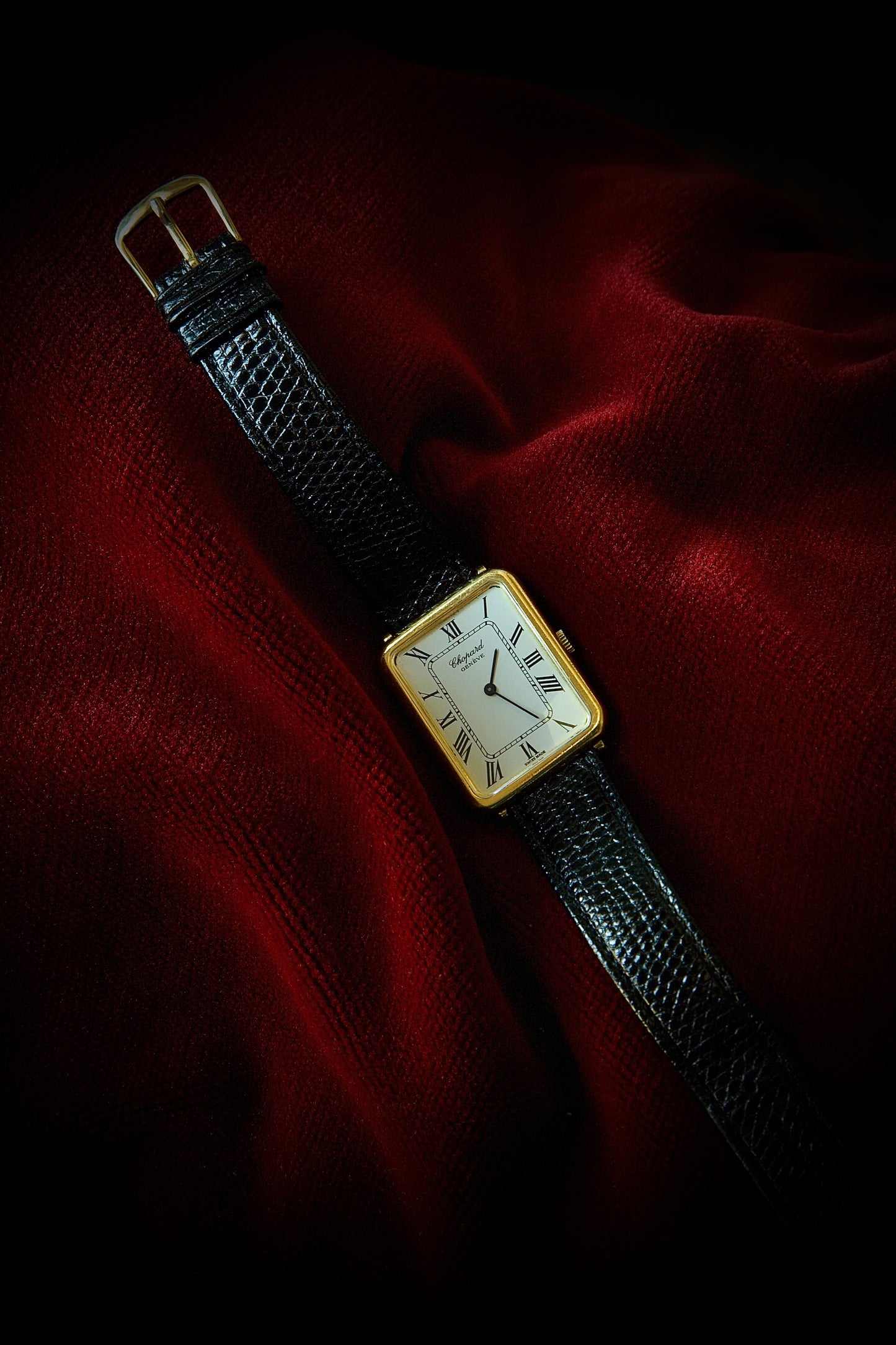 Chopard Tank Oro 18K – Cuerda Manual (Años 80)
