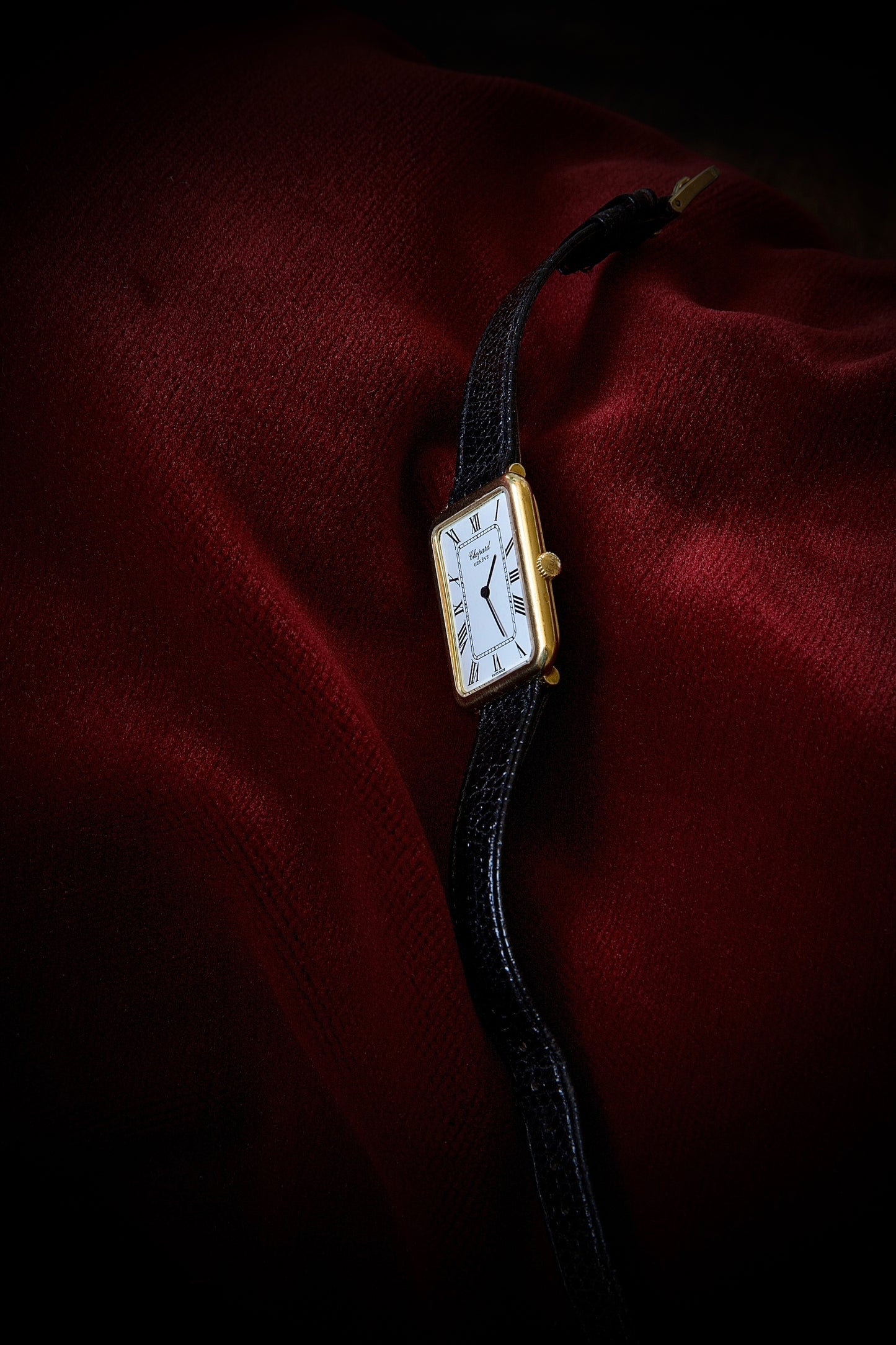 Chopard Tank Oro 18K – Cuerda Manual (Años 80)