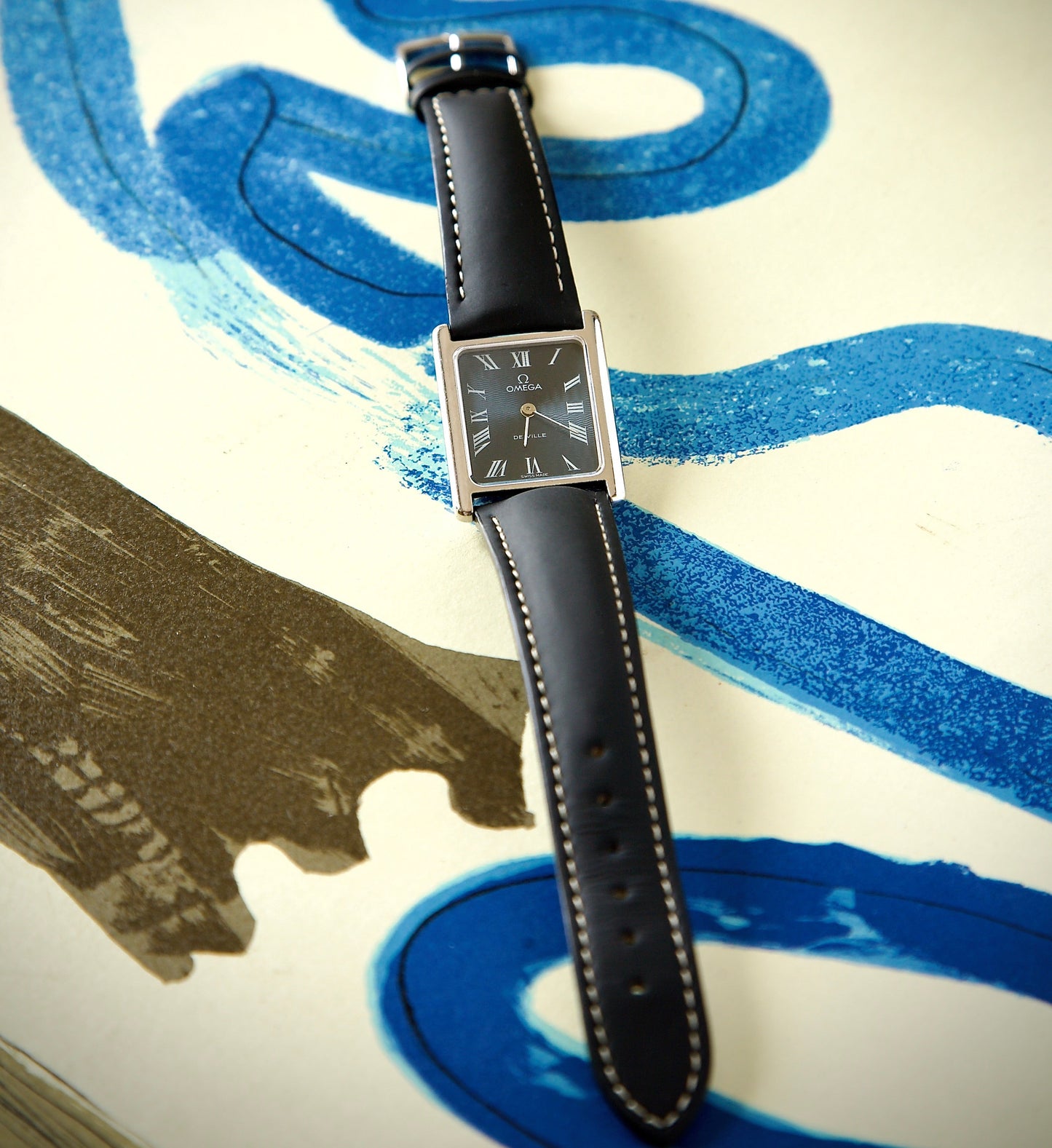 Omega De Ville Tank Vintage – Esfera Azul Guilloché – Calibre 625 – Años 70