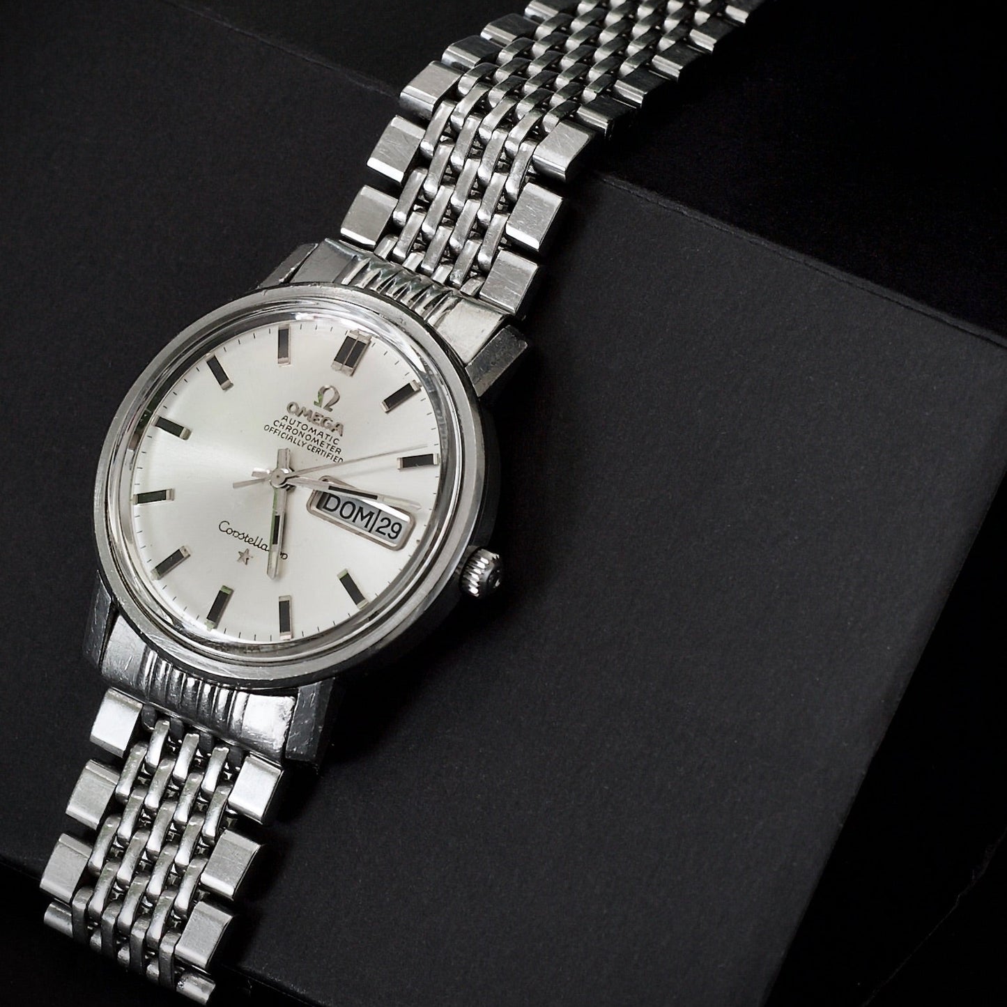 Omega Constellation de 1969 Ref. 168.016 | Esfera Blanca con Día y Fecha