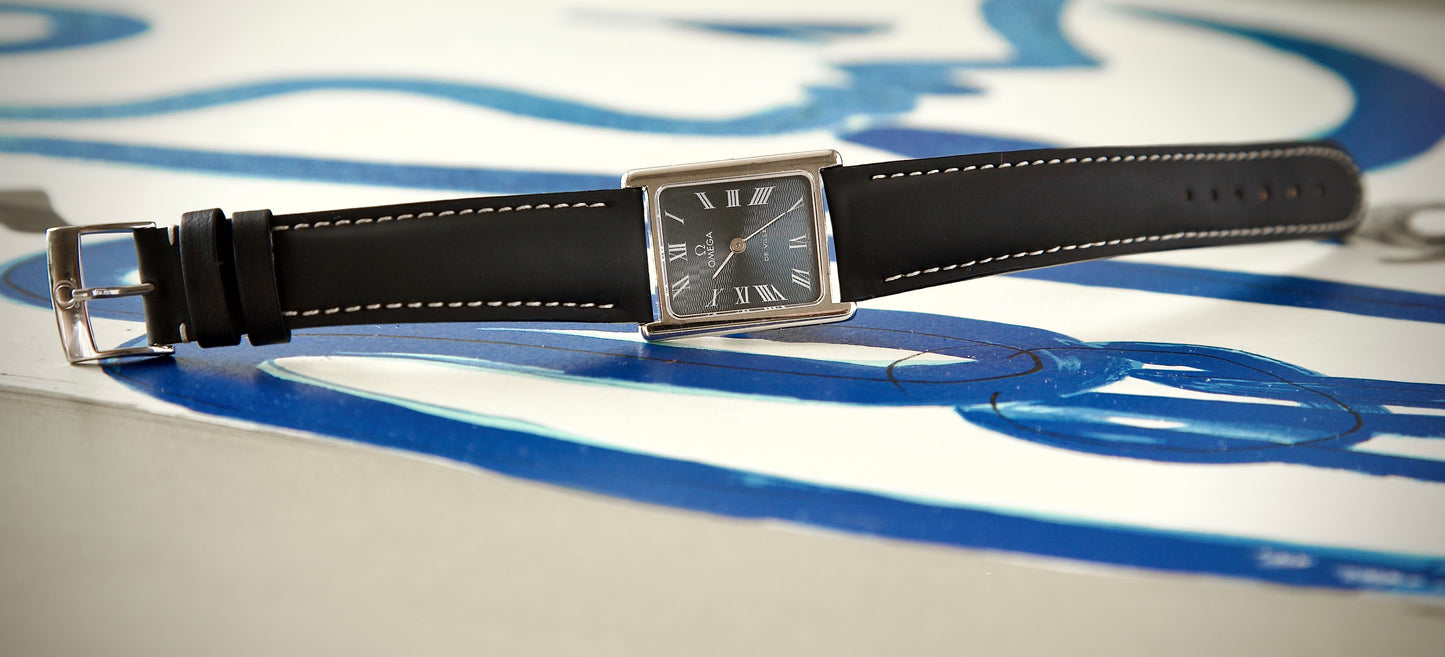 Omega De Ville Tank Vintage – Esfera Azul Guilloché – Calibre 625 – Años 70