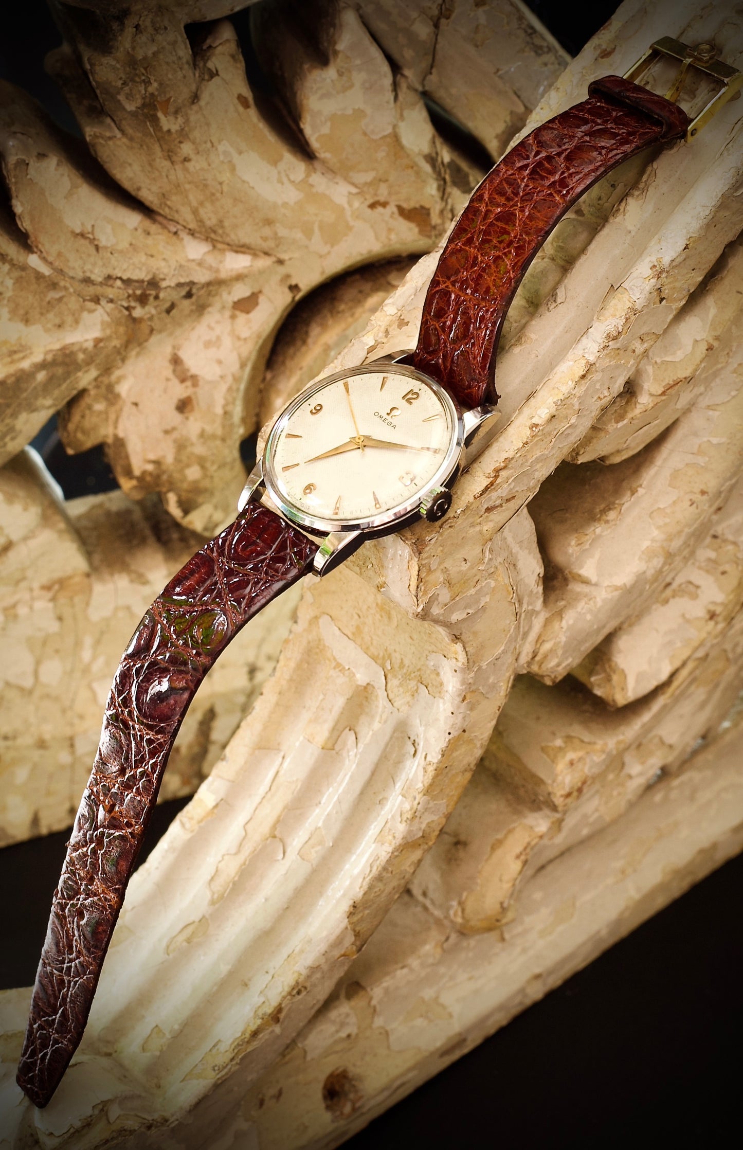 Omega Vintage de 1952- Esfera "Honeycomb"