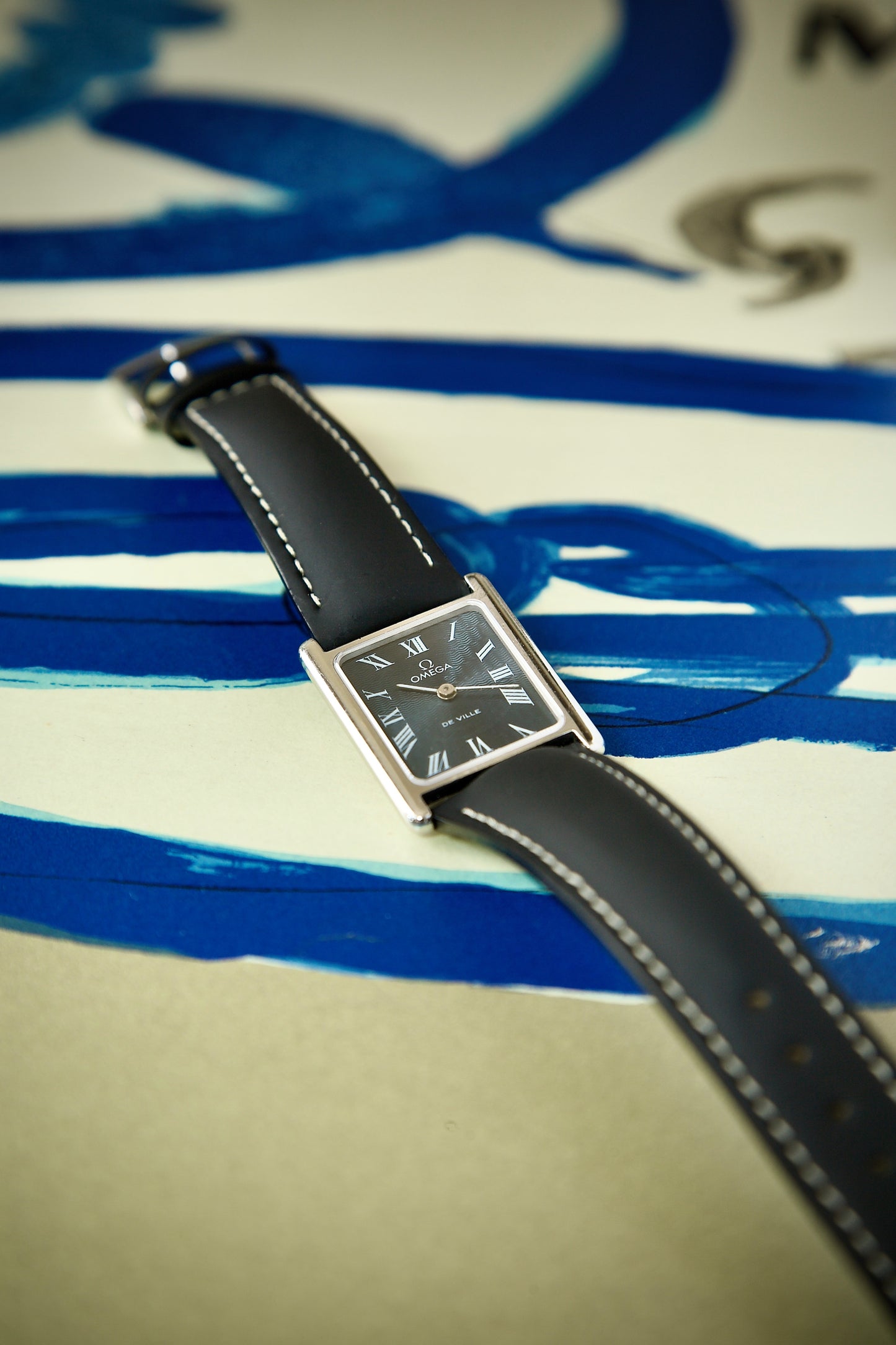 Omega De Ville Tank Vintage – Esfera Azul Guilloché – Calibre 625 – Años 70