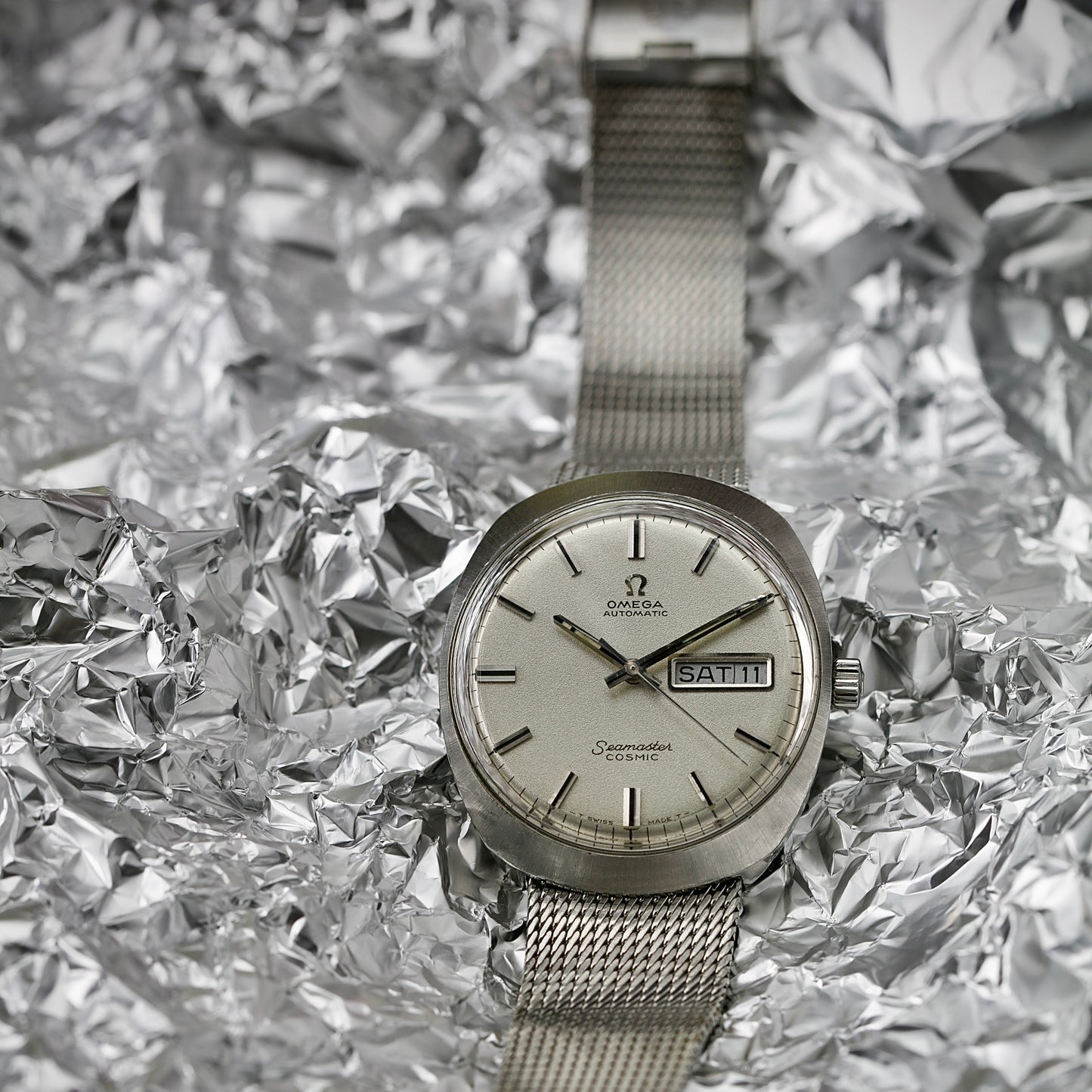 Omega Seamaster Cosmic Ref. 166.035 (1969) – Esfera Gris Espacial con Milanesa Omega Original