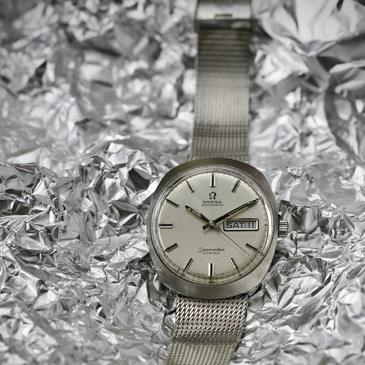 Omega Seamaster Cosmic Ref. 166.035 (1969) – Esfera Gris Espacial con Milanesa Omega Original