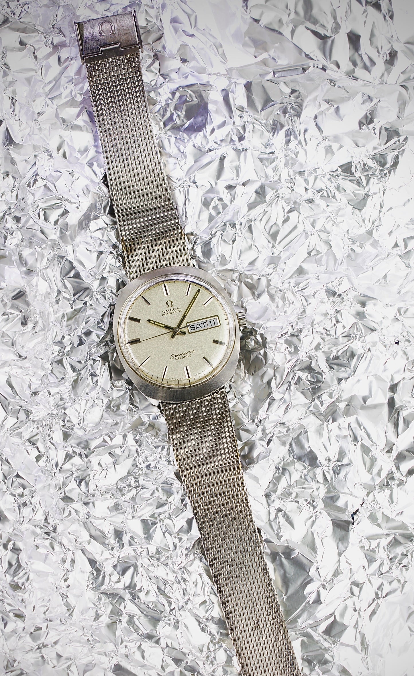 Omega Seamaster Cosmic Ref. 166.035 (1969) – Esfera Gris Espacial con Milanesa Omega Original