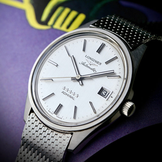 Longines Admiral Five Stars Automatic – New Old Stock con milanesa original