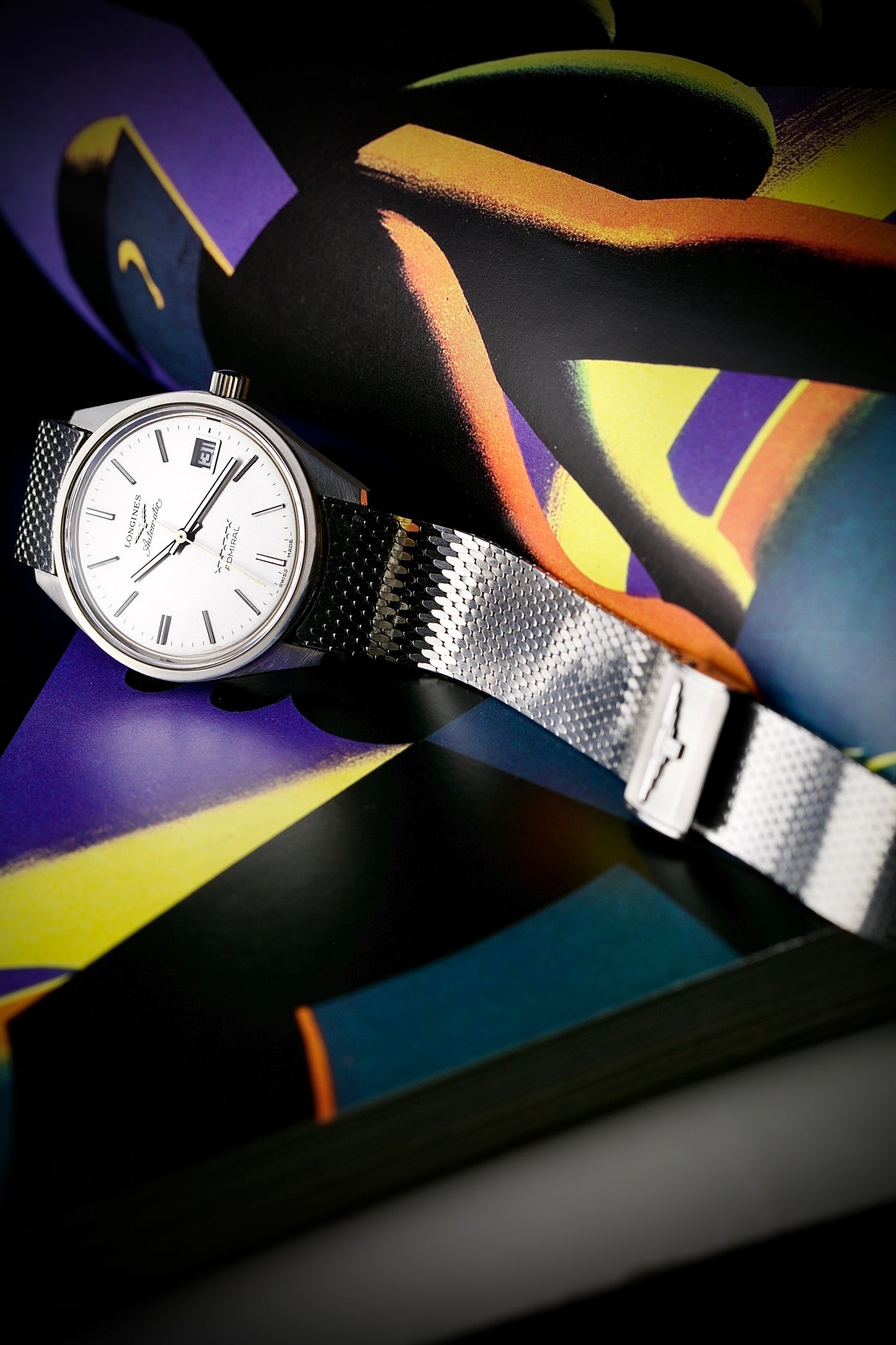 Longines Admiral Five Stars Automatic – New Old Stock con milanesa original