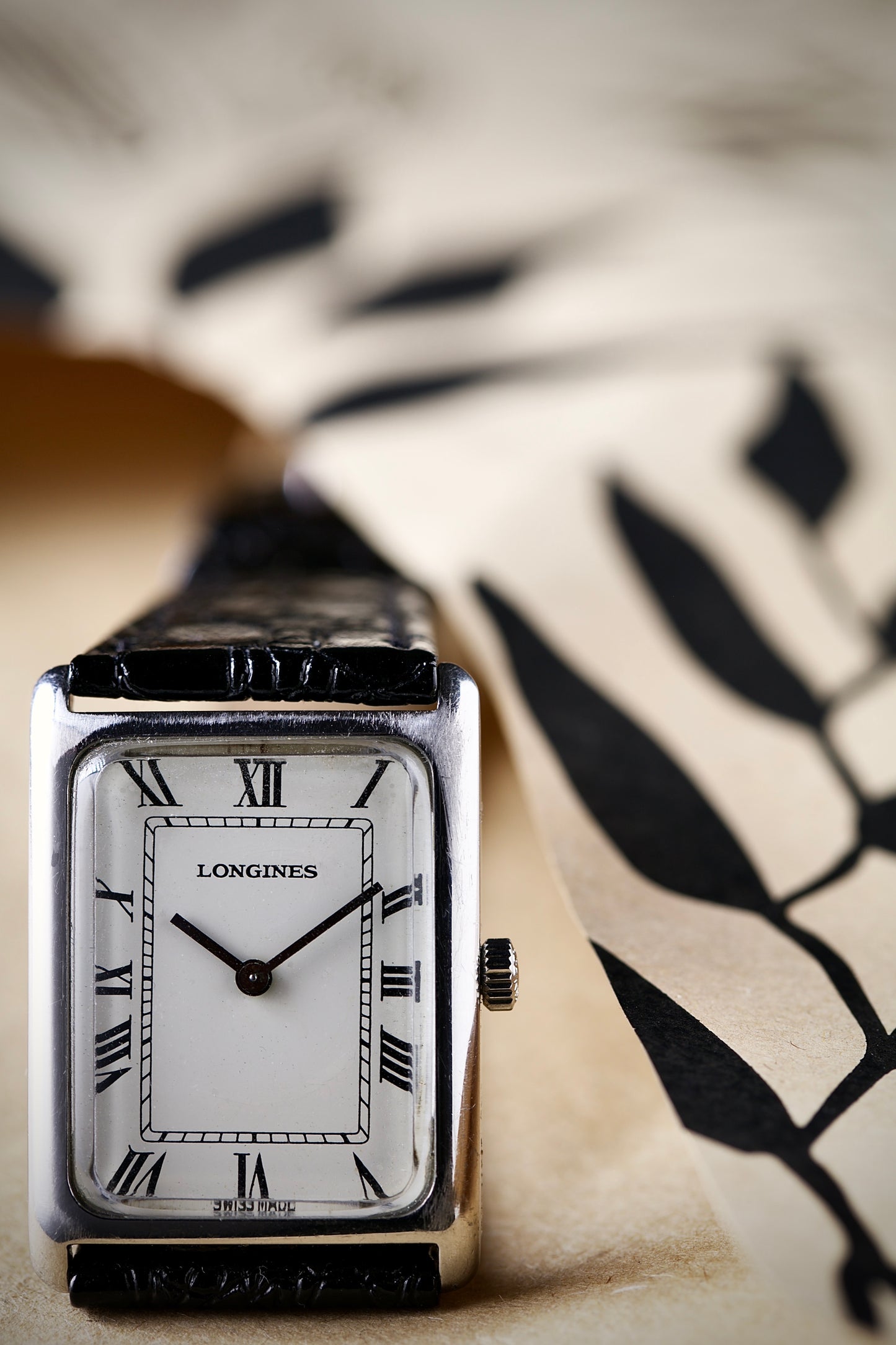 Longines Tank Vintage 1970s – Roman Dial – Cuerda Manual
