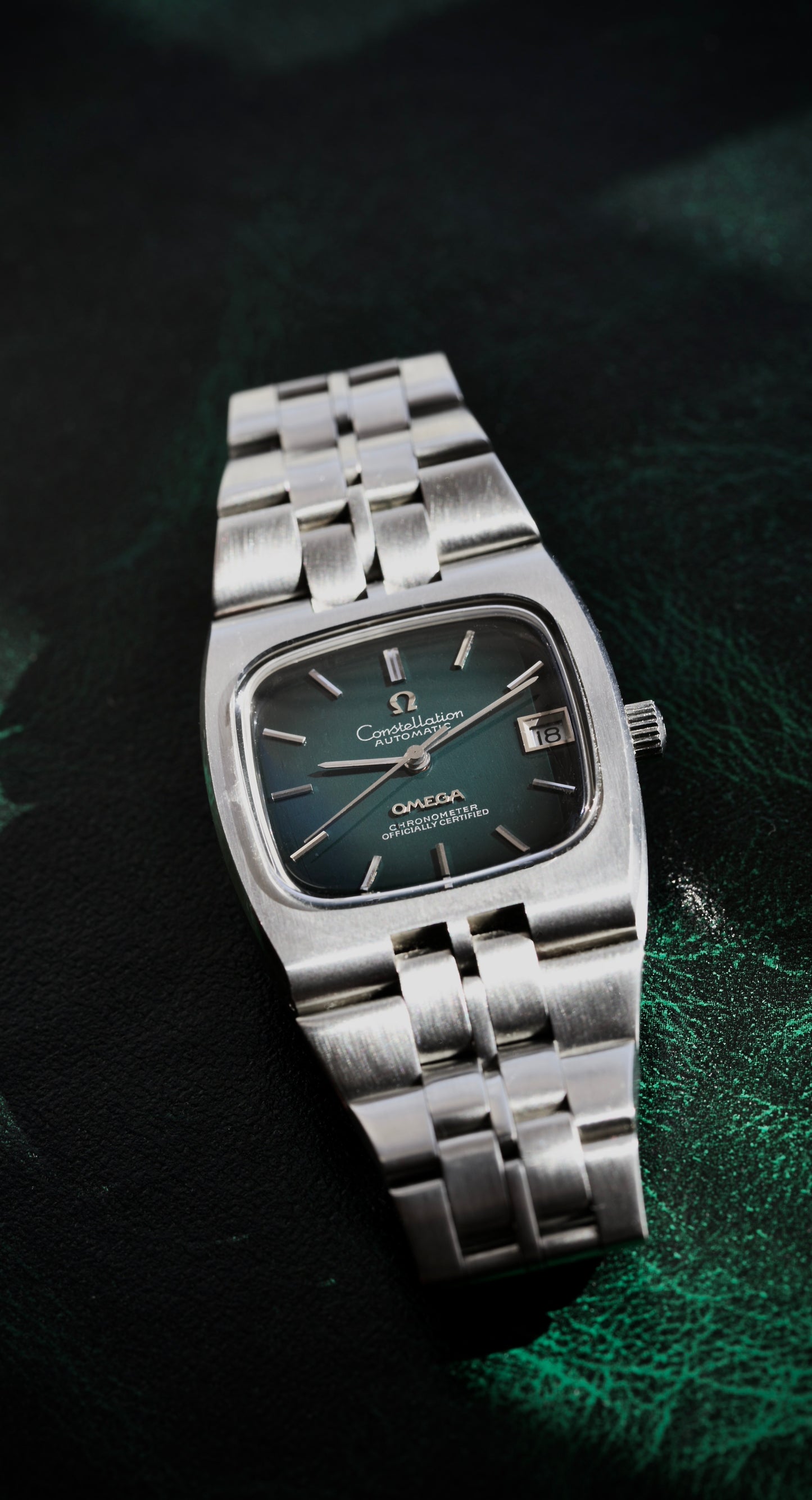 Omega Constellation Automatic NOS Ref. 168.047 – Green Dial | 1970s
