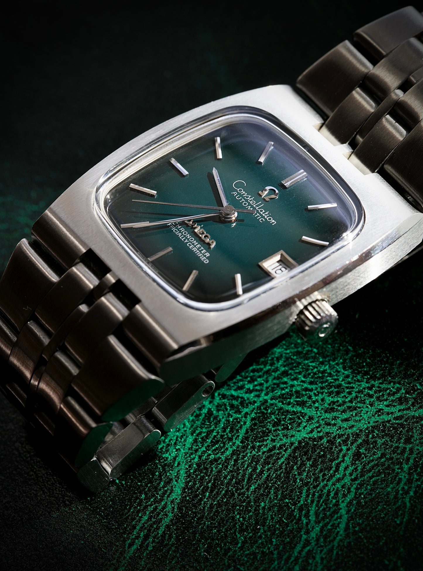 Omega Constellation Automatic NOS Ref. 168.047 – Green Dial | 1970s
