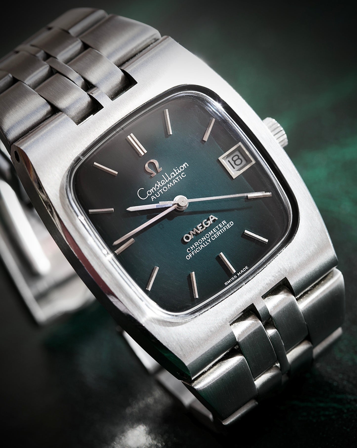 Omega Constellation Automatic NOS Ref. 168.047 – Green Dial | 1970s
