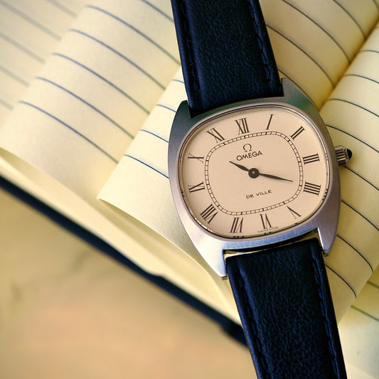 Omega De Ville Cuerda Manual Ref. 111. 0132 (1975) – Esfera Blanco Crema con Índices Romanos