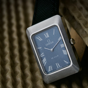 Omega De Ville NOS (New Old Stock) Esfera Azul Guilloché años 70