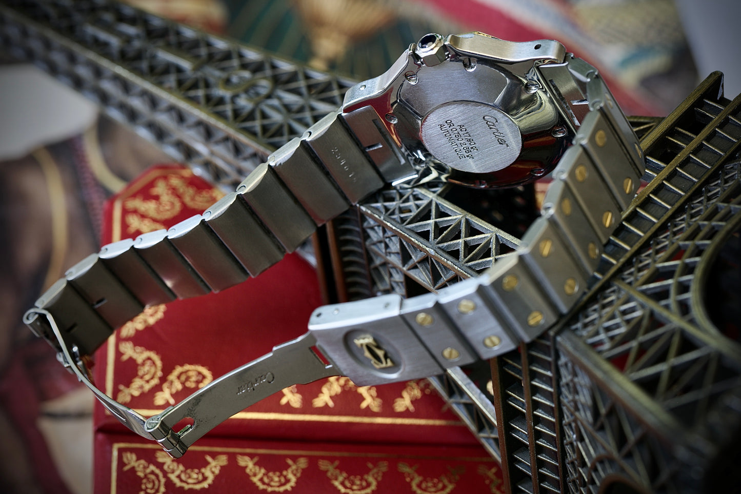 Cartier Santos Octagon Automático Ref. 2966 Estuche y Documentación (1981)