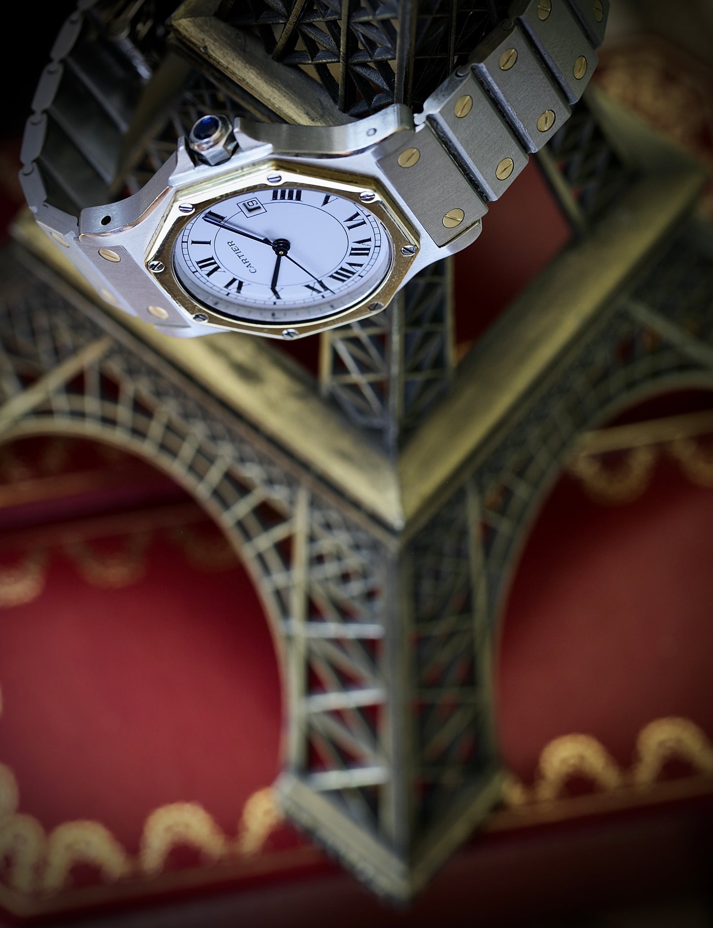 Cartier Santos Octagon Automático Ref. 2966 Estuche y Documentación (1981)