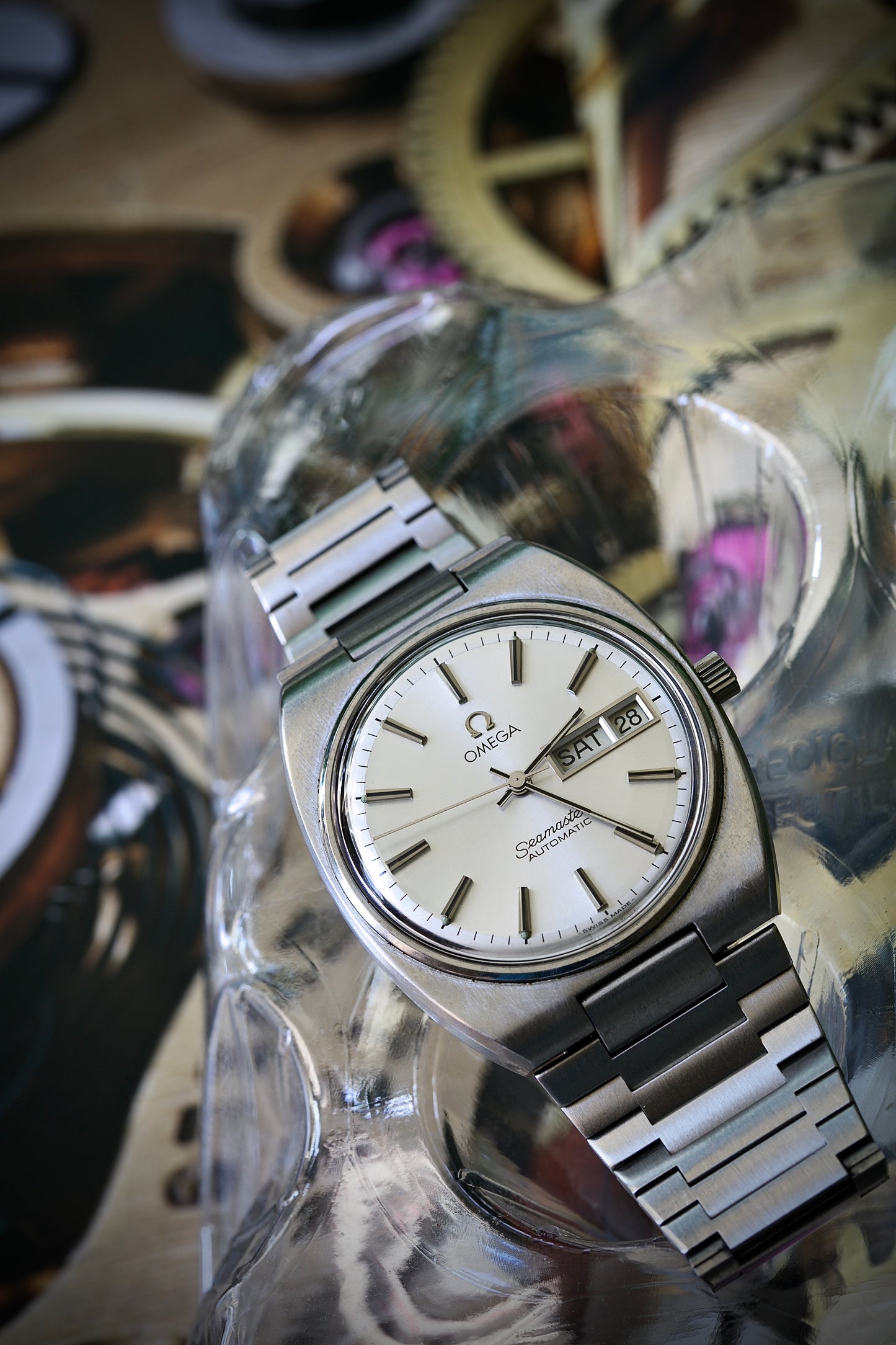 Omega Seamaster Automatic Day-Date Silver Dial Ref. 166. 0216 –  1970s