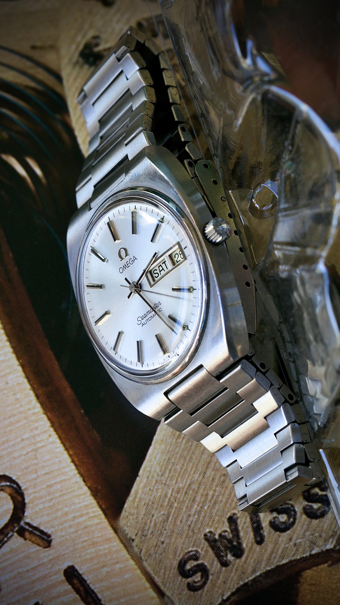Omega Seamaster Automatic Day-Date Silver Dial Ref. 166. 0216 –  1970s