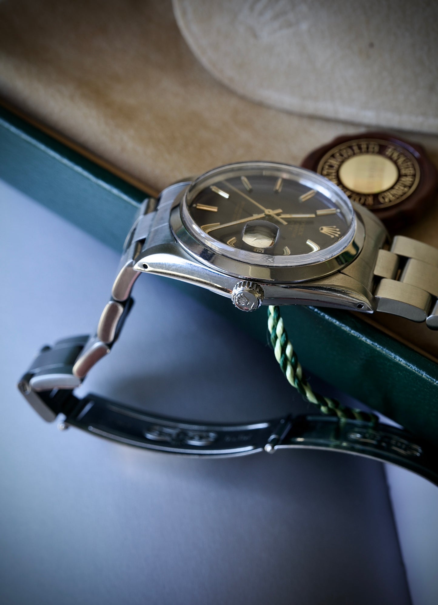 Rolex Oyster Perpetual Date Automático 34 mm Azul – Año 1986 – Estuche Original Rolex