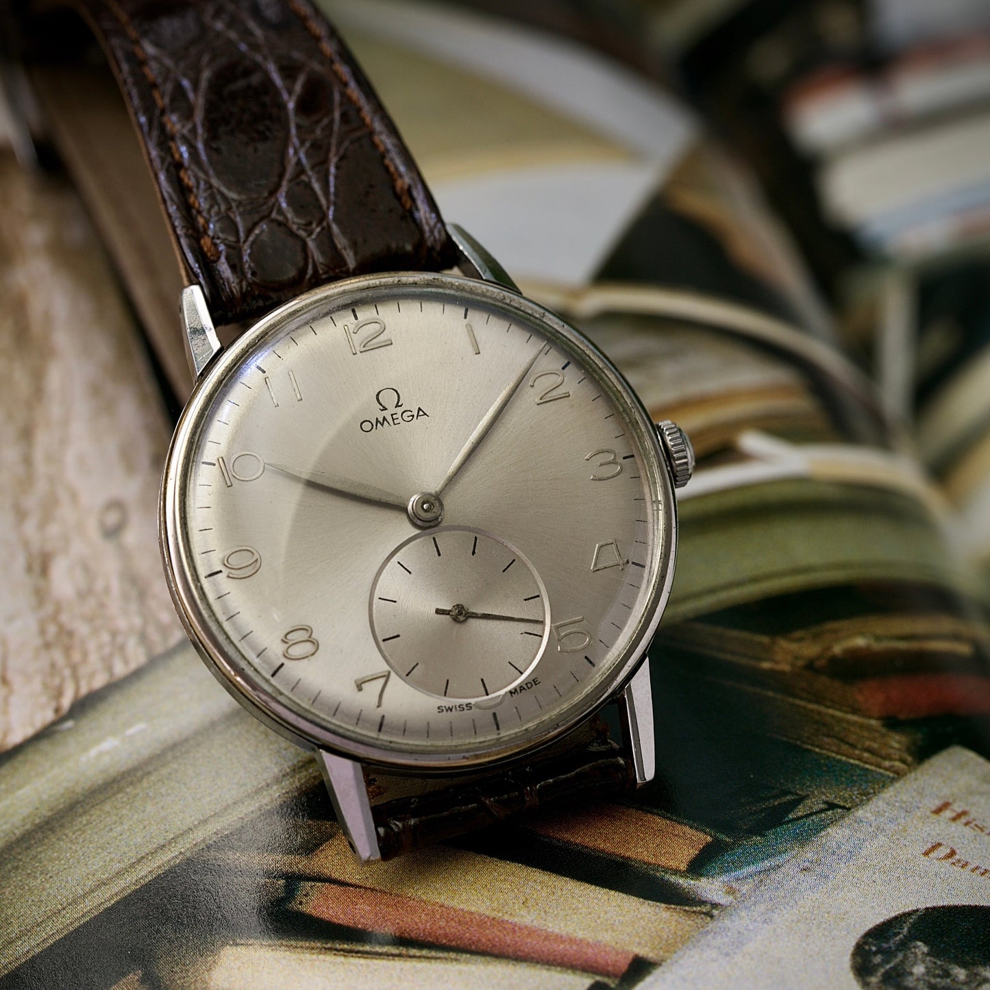 Omega Jumbo 37 mm Caliber 265 | 1950 Restored Grey Dial