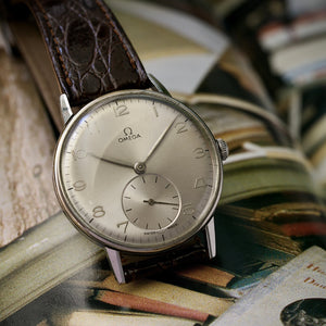 Omega Jumbo 37 mm Caliber 265 | 1950 Restored Grey Dial