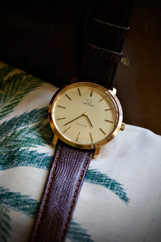 Omega De Ville Chapado en Oro Rosa Ref. 115. 0001 | 1972 | Cuerda Manual