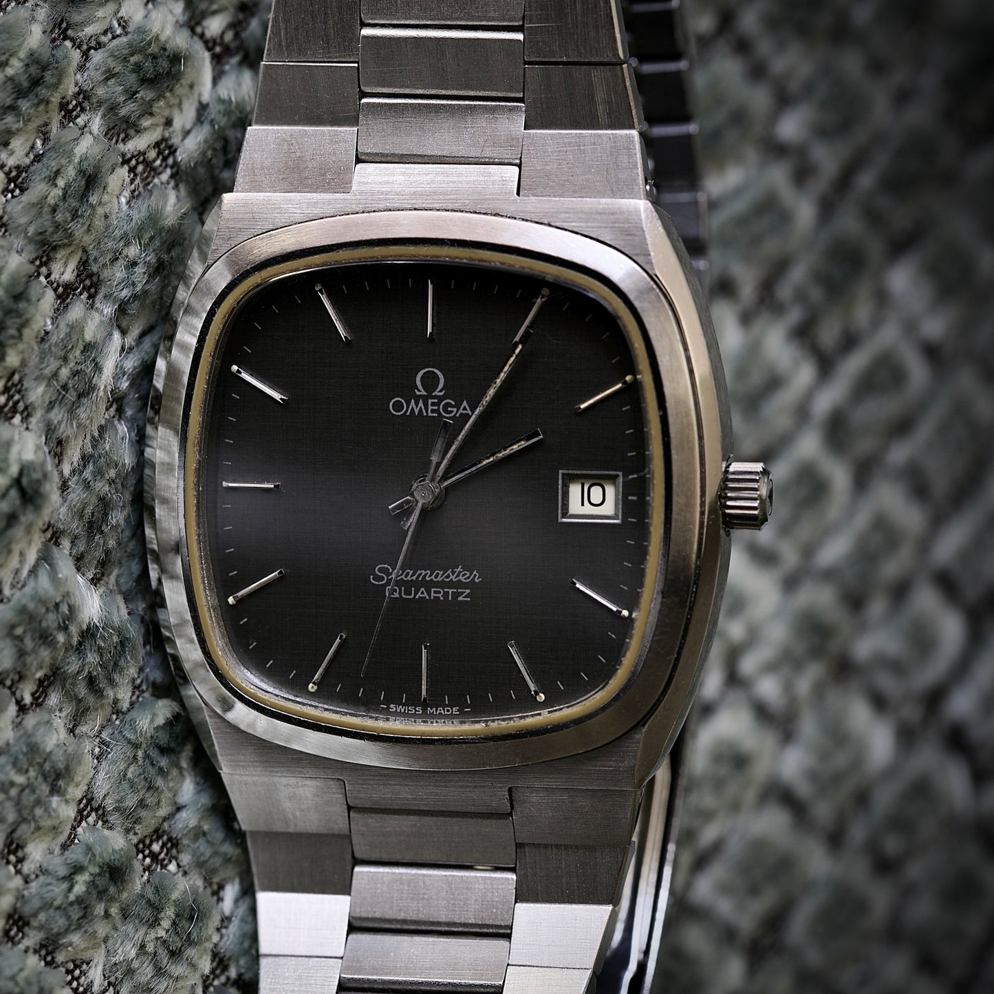 Omega Seamaster Quartz Calibre 1342 | Esfera Gris Original |Año 1976 | Brazalete Omega