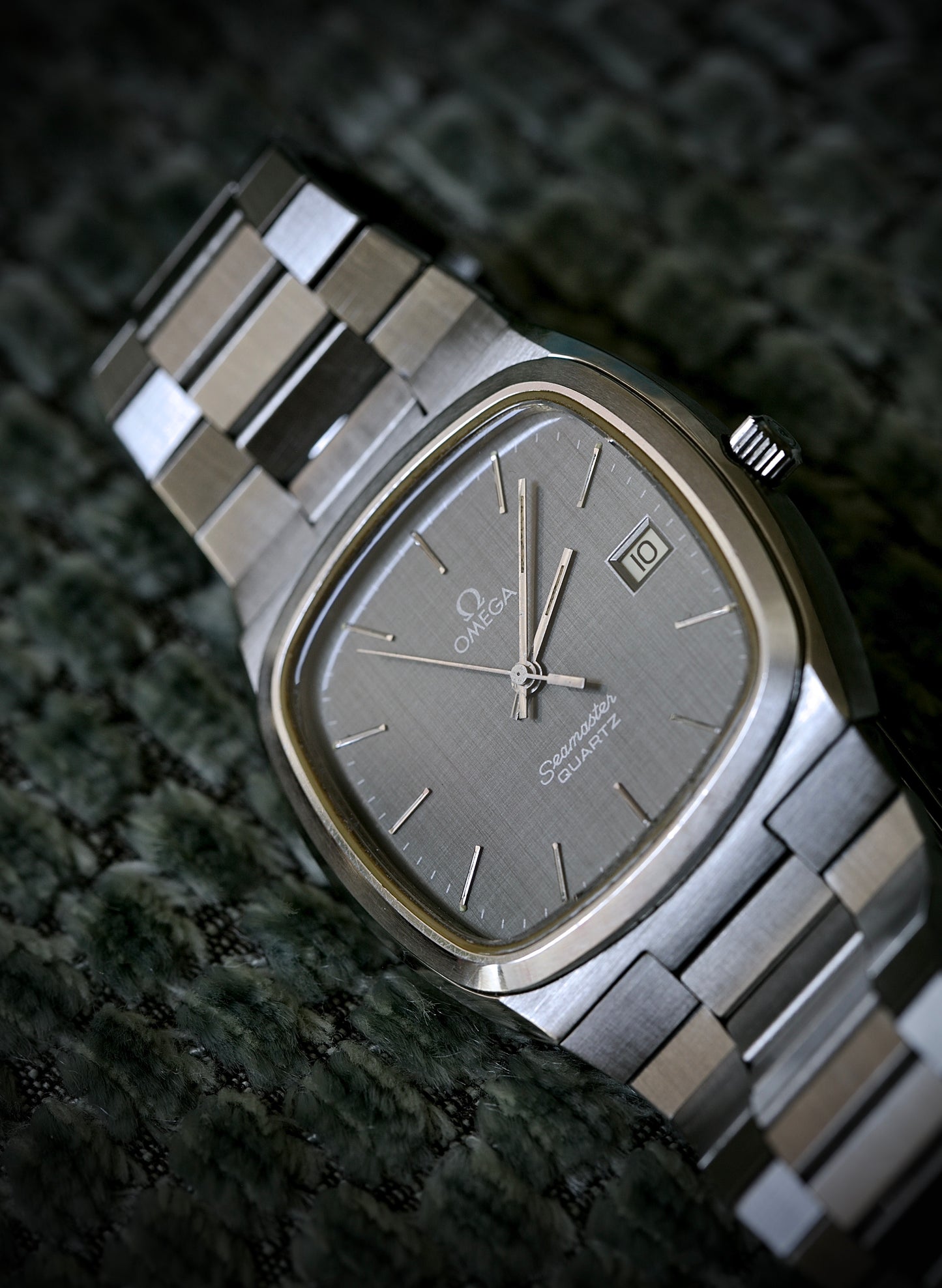 Omega Seamaster Quartz Calibre 1342 | Esfera Gris Original |Año 1976 | Brazalete Omega