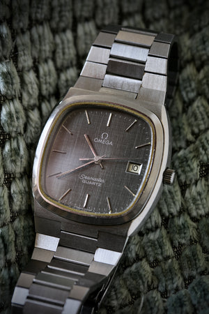 Omega Seamaster Quartz Calibre 1342 | Esfera Gris Original |Año 1976 | Brazalete Omega