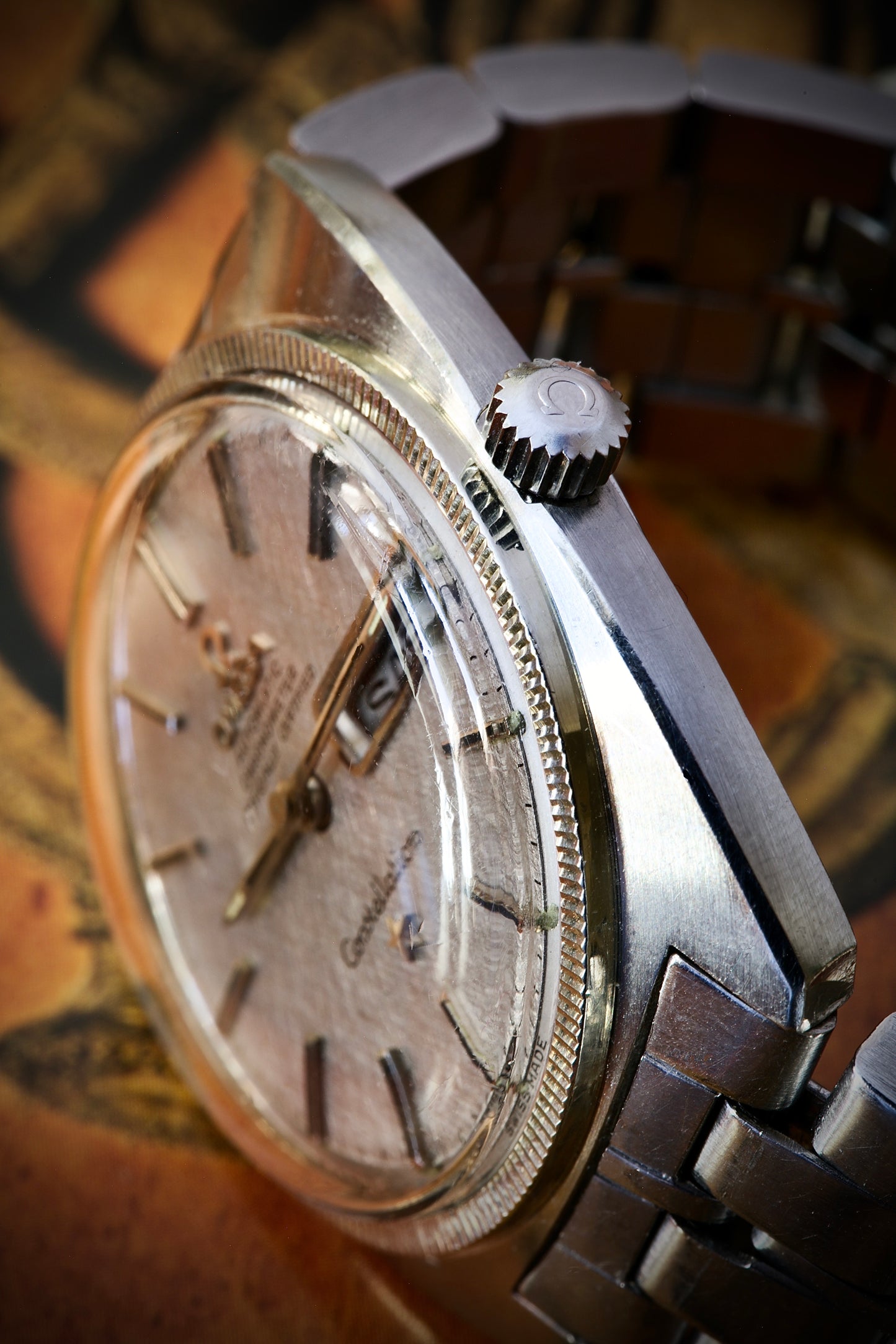 Omega Constellation C-Shape Ref. 168.029 – (1970) White Gold Fluted Bezel