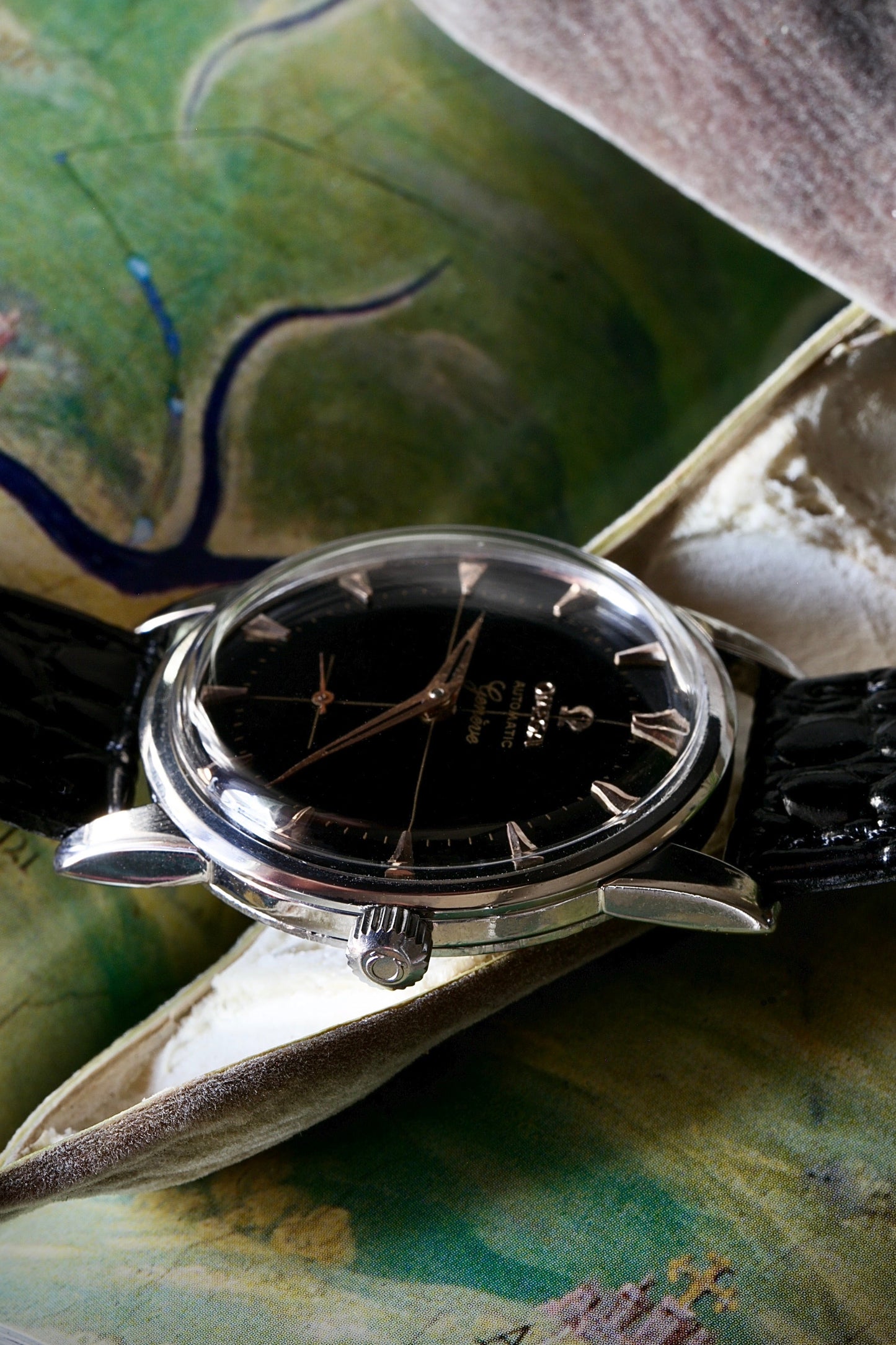 Omega Genève Automático 1958 – Esfera Negra Restaurada