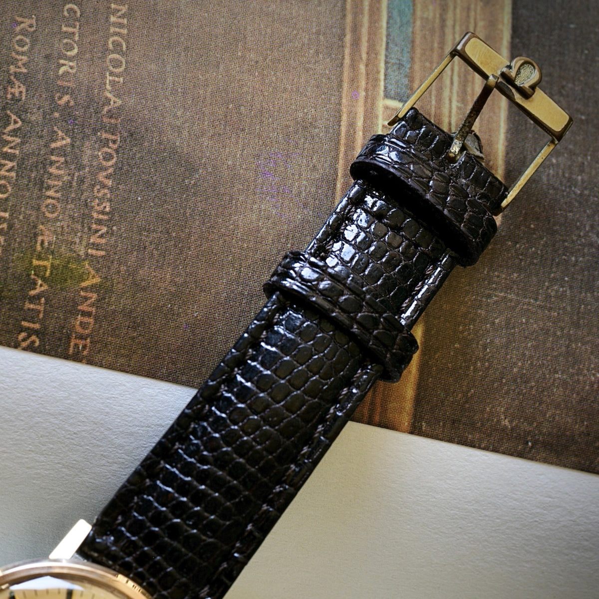 Omega Genève de Cuerda Manual Chapado en Oro Rosa Ref. 132.019  – Año 1969- Hebilla Original
