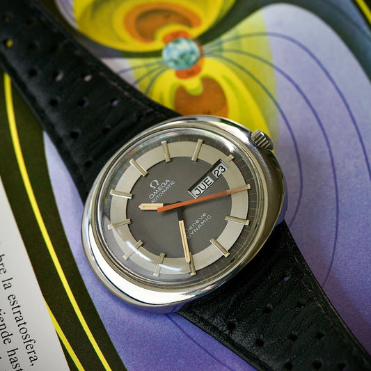Omega Genève Dynamic Day-Date Automatic Ref. 166.108 — Correa y Hebilla Originales - Año 1974