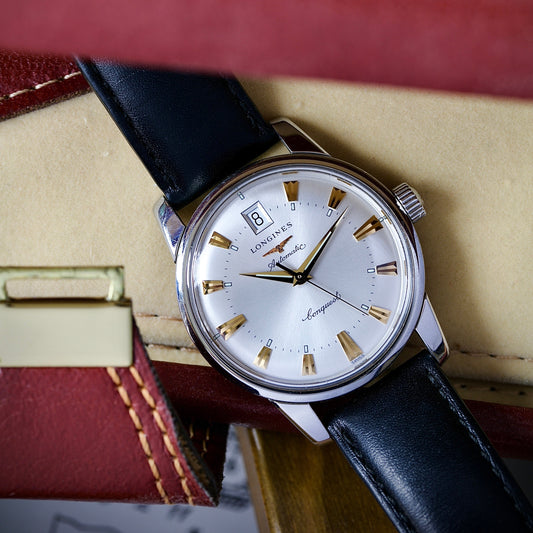 Longines Conquest Heritage Automático Ref. L16114 - Estuche- Correa y Hebilla Originales - Finales de los 90