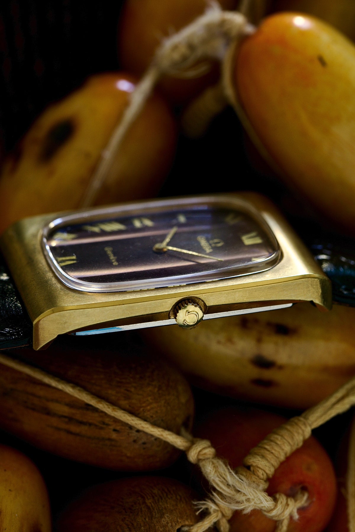 Omega Genève Tank XL Holo Dial Ref. 111. 0116  – NOS- Year 1975
