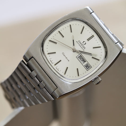 Omega Genève "TV Style" Day-Date Automático Ref. 166. 0188 | Año 1975