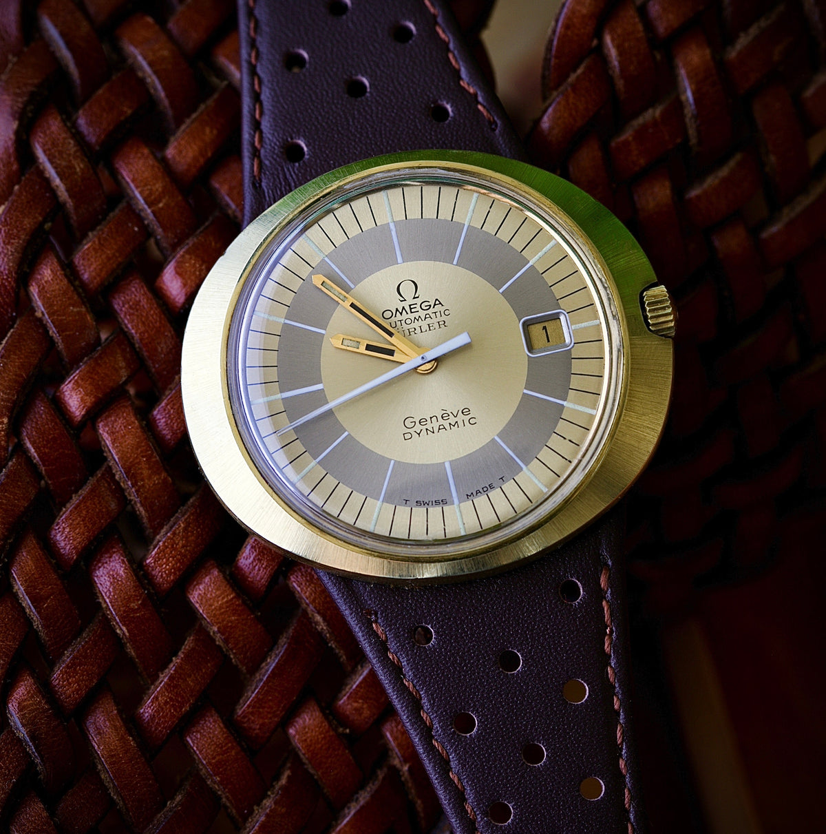Omega Genève Dynamic Türler Automatic Ref. 166.039 — Hebilla Original - 1969