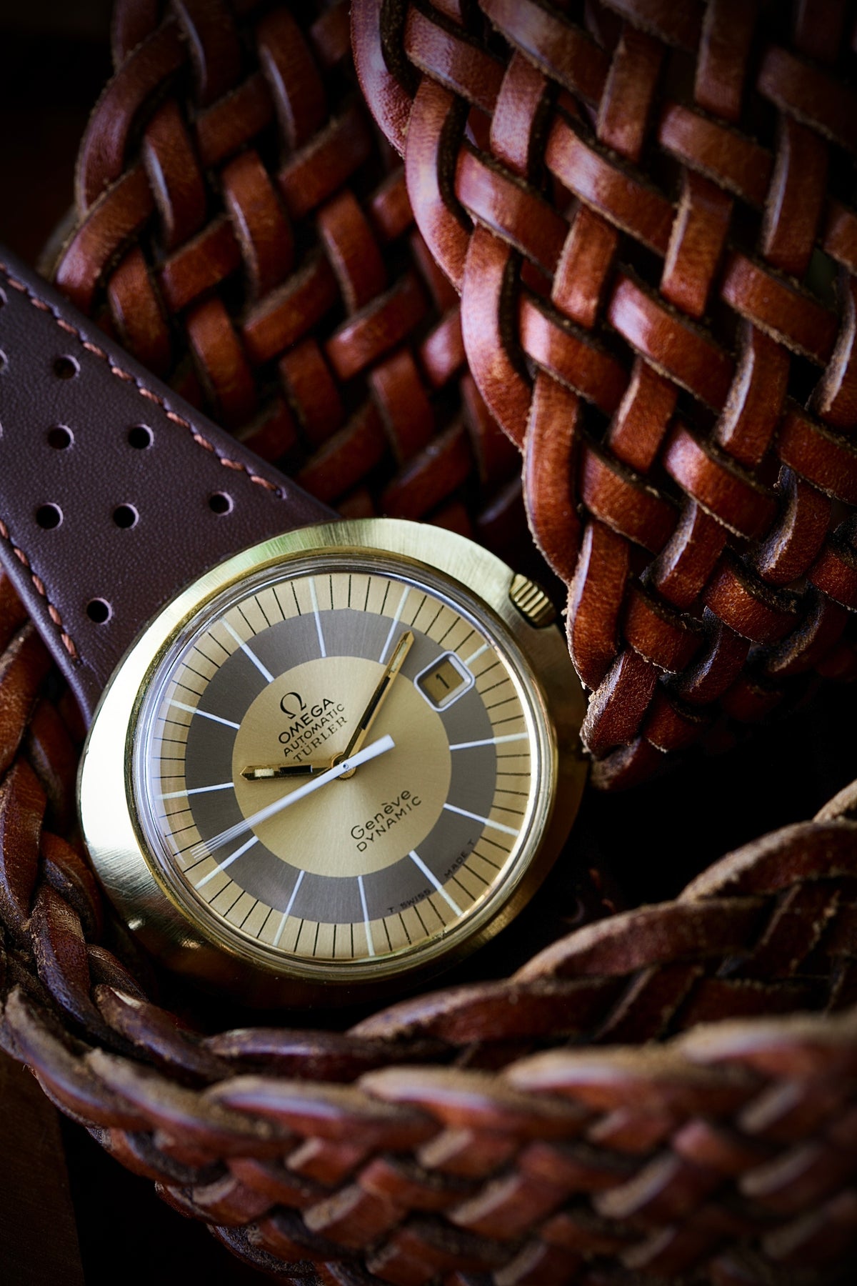Omega Genève Dynamic Türler Automatic Ref. 166.039 — Hebilla Original - 1969