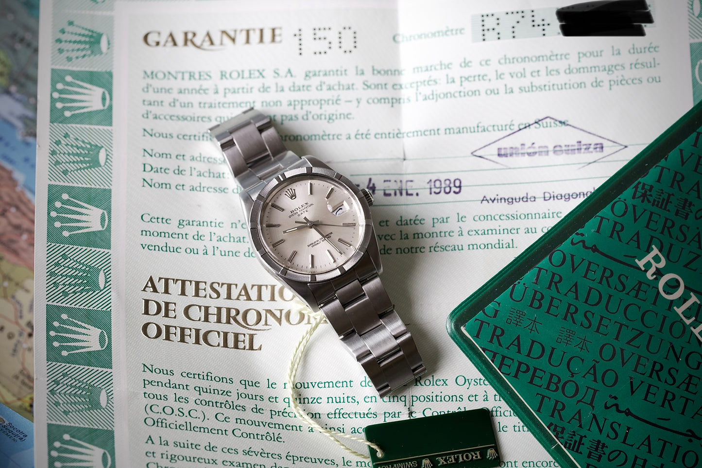 Rolex Oyster Perpetual Date Ref. 15010 FULL SET (1989) NOS (New Old Stock)