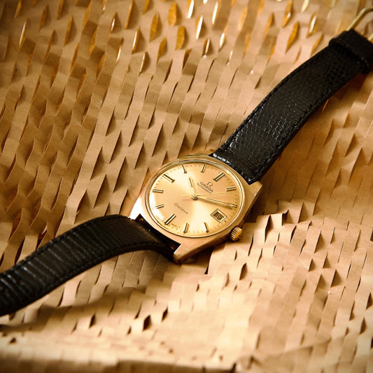 Omega Genève Automático Vintage – Calibre 565 | Caja Chapada en Oro Rosa
