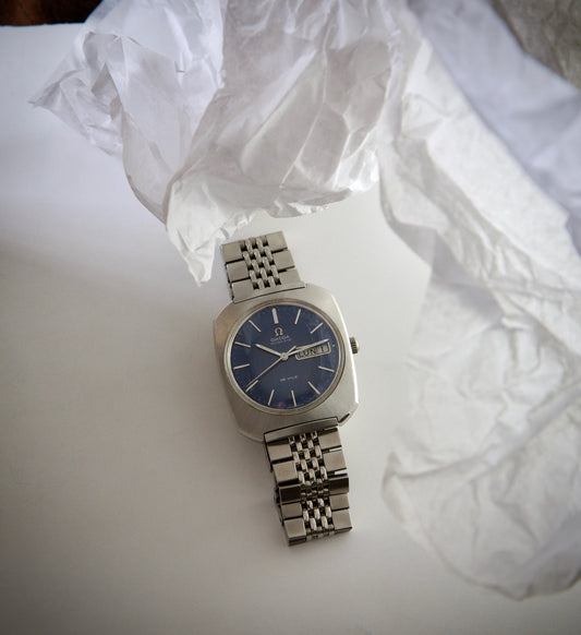Omega De Ville Ref. 166.095 – Vintage de los Años 70 con Esfera Azul